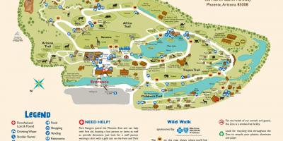 Карта зоопарк Финикса