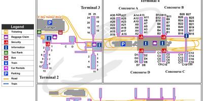 Карта аэропорта Финикс Скай-Харбор