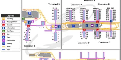 Скай Харбор терминал аэропорта карте